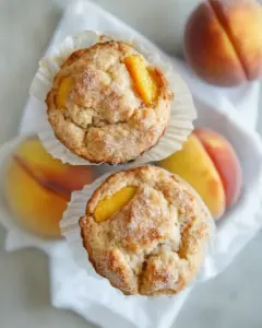 Peach and Brown Sugar Muffins