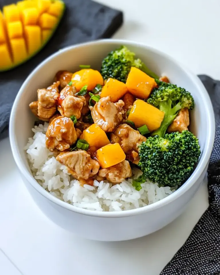 Peanut Mango Chicken Stir Fry