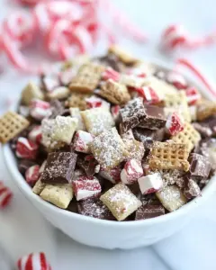 Peppermint Bark Chocolate Chex Mix
