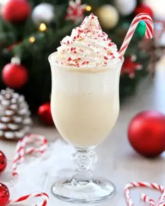 Peppermint Eggnog Milkshake