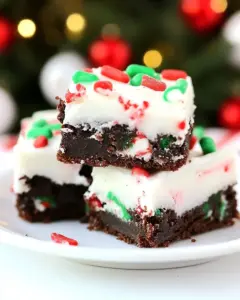 Peppermint Fudge Brownie Bites