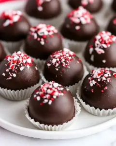 Peppermint Oreo Truffles