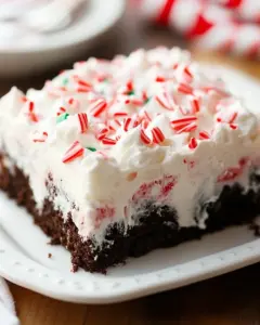 Peppermint Poke Cake