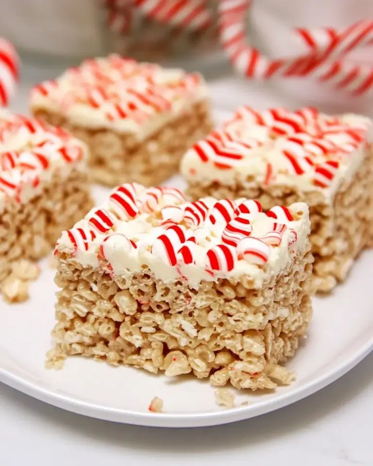 Peppermint Rice Krispie Treats