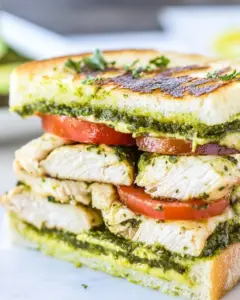 Pesto Chicken Avocado Sandwiches