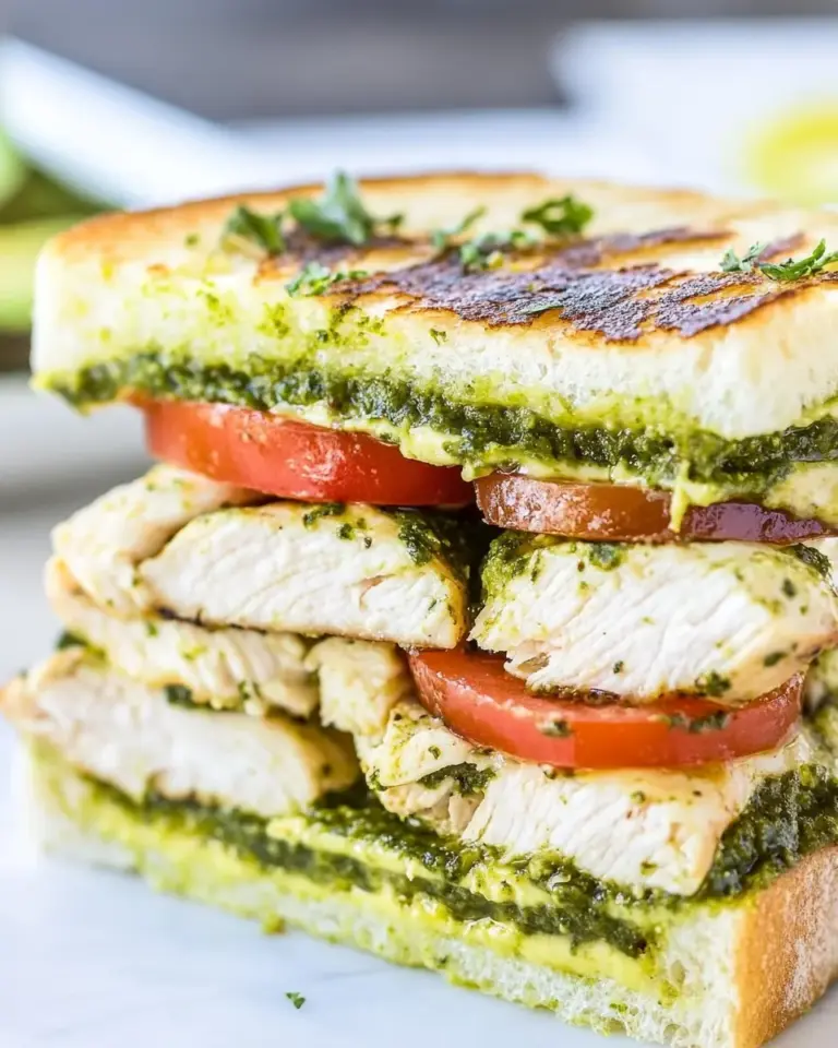 Pesto Chicken Avocado Sandwiches