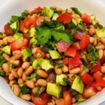 Pinto Bean Salad with Avocado and Tomatoes
