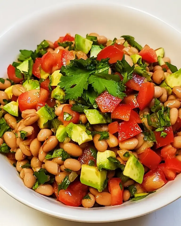 Pinto Bean Salad with Avocado and Tomatoes