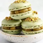 Pistachio Raspberry Macarons