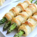 Puffy Pastry Wrapped Asparagus Rolls