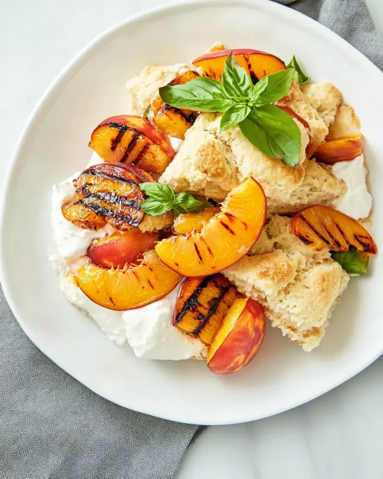Pull Apart Scones with Grilled Nectarines