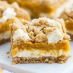 Pumpkin Cheesecake Crumb Bars