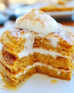 Pumpkin Cheesecake Pancakes