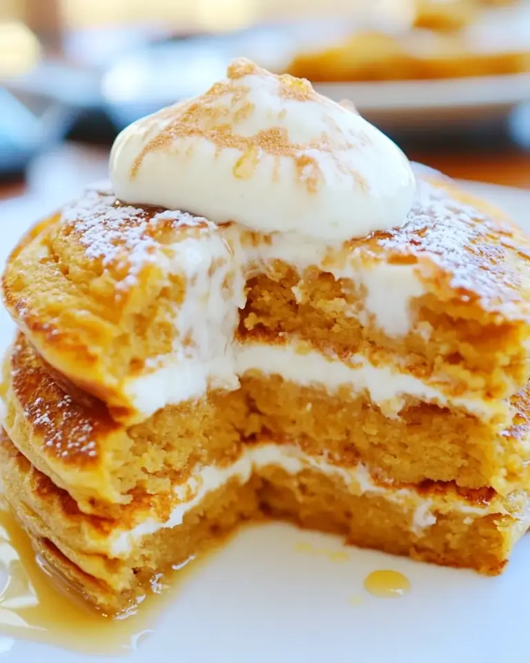 Pumpkin Cheesecake Pancakes