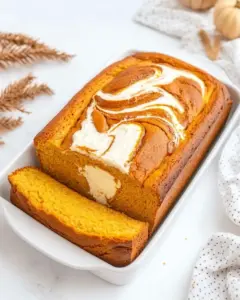 Pumpkin Cream Cheese Swirl Bread