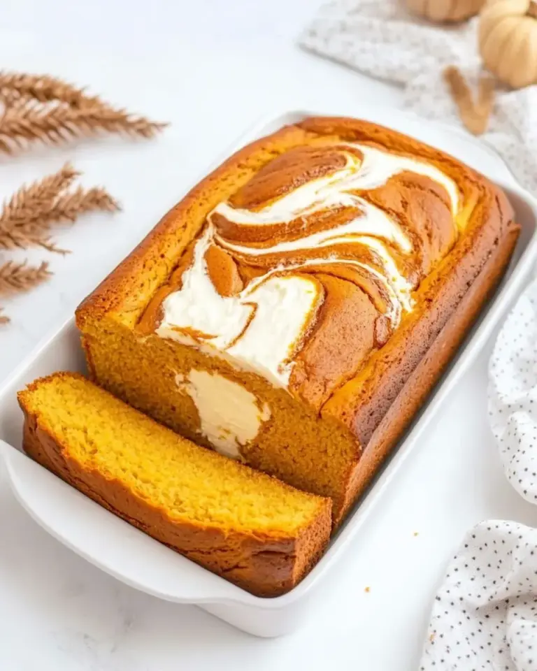 Pumpkin Cream Cheese Swirl Bread