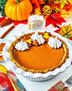 Pumpkin Pie With Graham Cracker Crust