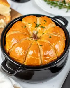 Pumpkin Shaped Baked Brie