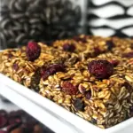Pumpkin Spice Cranberry Granola Bars