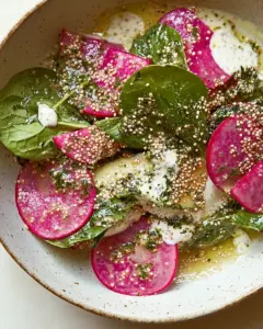 Radish Buckwheat Salad with Herby Yogurt Dressing