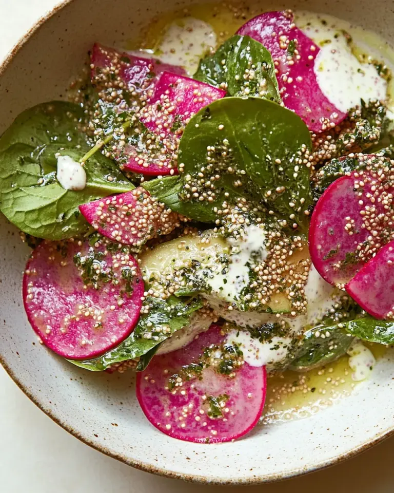 Radish Buckwheat Salad with Herby Yogurt Dressing