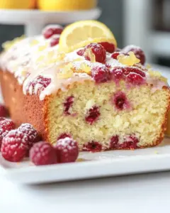 Raspberry Lemon Loaf Cake