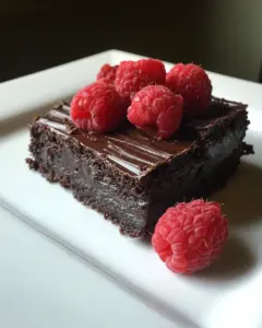 Raspberry Truffle Brownies