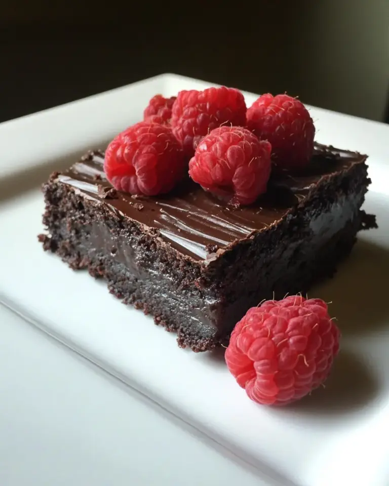 Raspberry Truffle Brownies