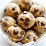 Raw Vegan Chocolate Chip Cookie Dough Balls