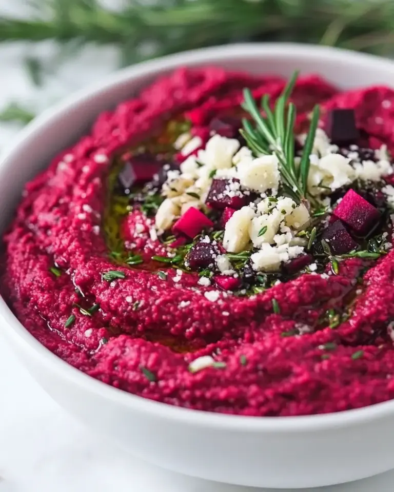 Roasted Beet and Garlic Hummus