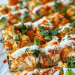 Roasted Buffalo Cauliflower Flatbread