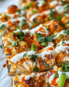 Roasted Buffalo Cauliflower Flatbread
