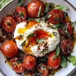Roasted Garlic Tomato Burrata Caprese