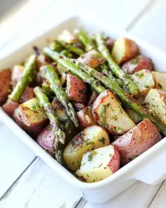 Roasted Potatoes and Asparagus