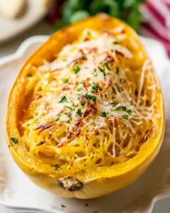 Roasted Spaghetti Squash with Browned Butter and Parmesan