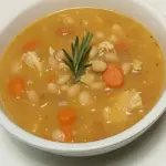 Rosemary White Bean Soup with Optional Chicken