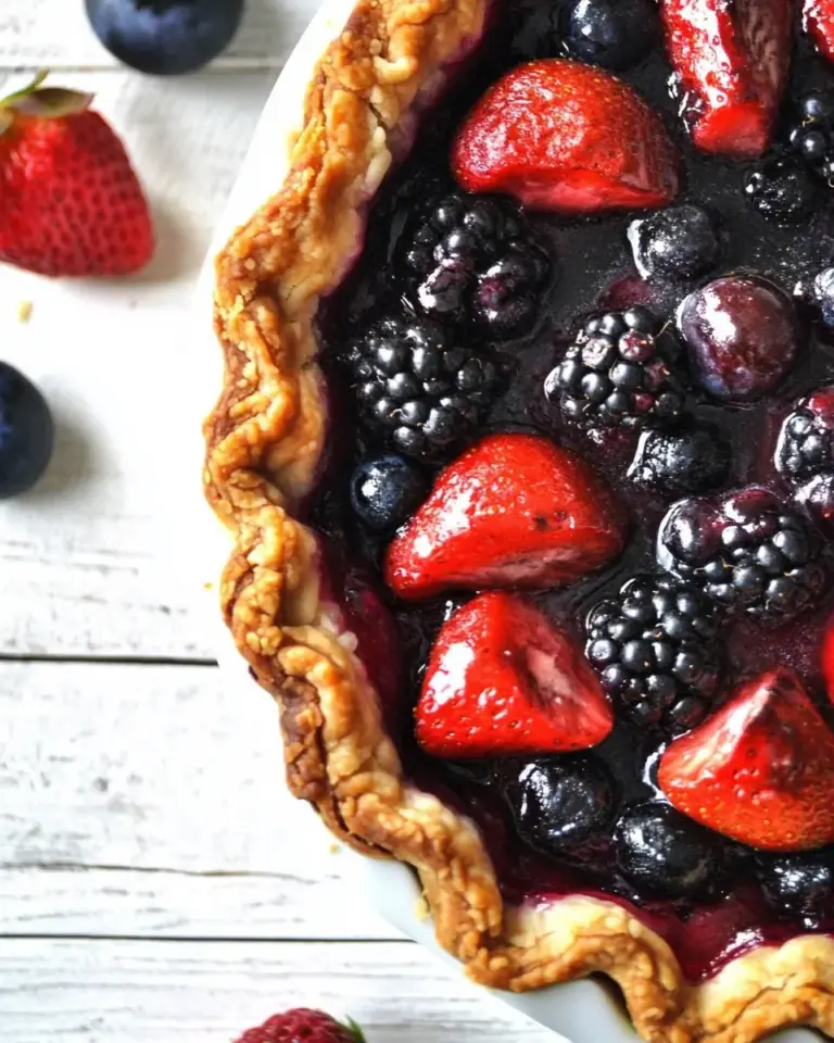 Rustic Mixed Berry Tart