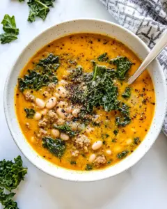 Sausage Kale White Bean Soup