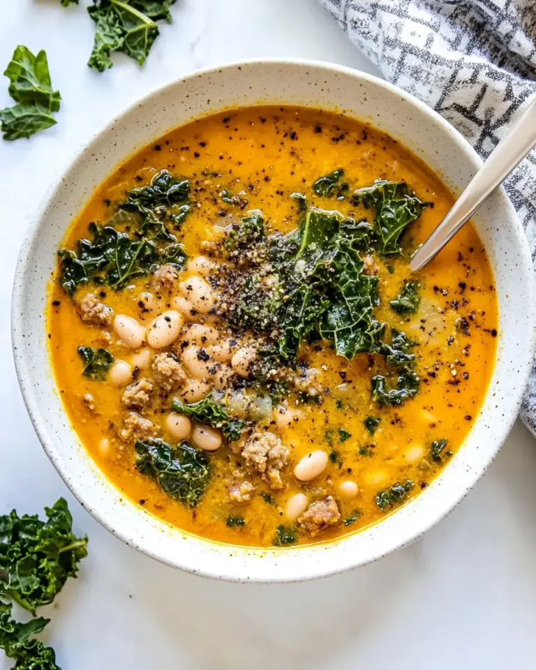 Sausage Kale White Bean Soup