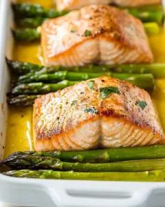 Sheet Pan Salmon and Asparagus