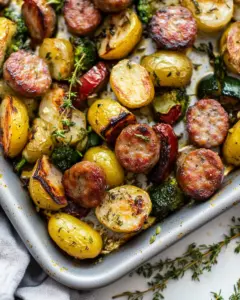 Sheet Pan Sausage and Veggies