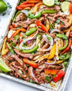 Sheet Pan Steak Fajitas