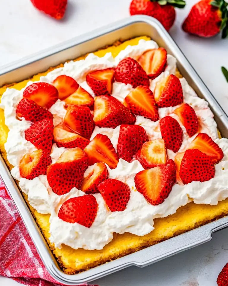 Sheet Pan Strawberry Shortcake