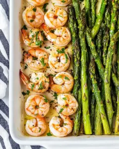 Shrimp and Asparagus Sheet Pan Meal