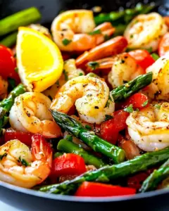 Shrimp and Asparagus Skillet