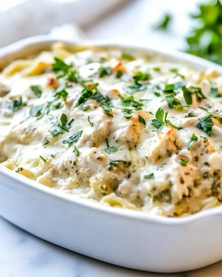 Skillet White Chicken Lasagna
