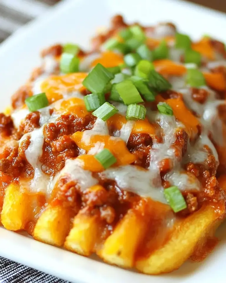 Sloppy Joe Sweet Potato Cheese Fries