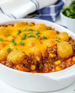 Sloppy Joe Tater Tot Casserole