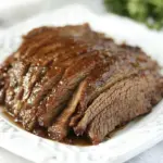Slow Cooked Coffee Glazed Brisket