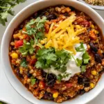 Slow Cooker Bean Quinoa Chili